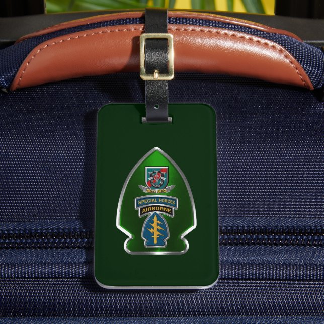 20th Special Forces Group  Luggage Tag (Front Insitu 2)