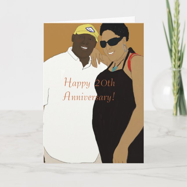 20th wedding anniversary card (Front)
