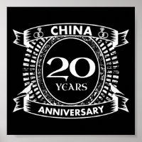 20TH wedding anniversary china