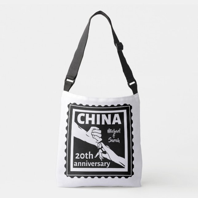 20th wedding anniversary China traditional Crossbody Bag (Front)