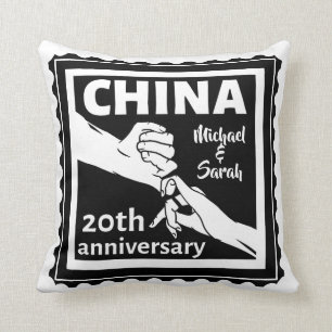 20th wedding anniversary China traditional Cushion
