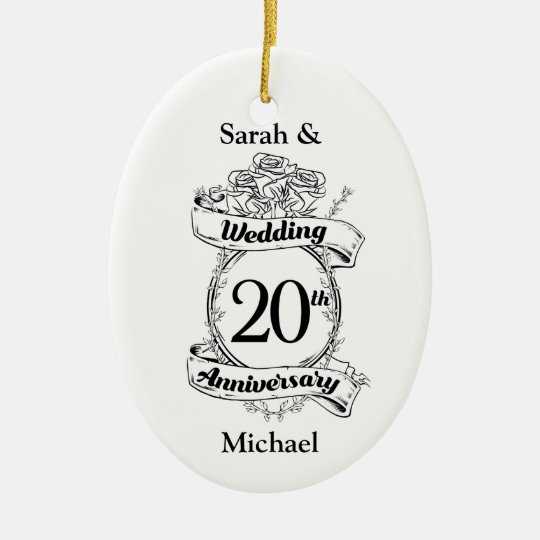 20th Anniversary Christmas Ornament 