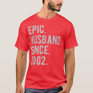 20th Wedding Anniversary For Him Epic Husband Sin T-Shirt