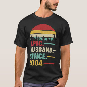 20th Wedding Anniversary For Him Epic Husband T-Shirt