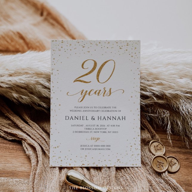 20th Wedding Anniversary Invitation - GAC24c (Creator Uploaded)