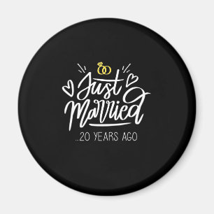 20th Wedding Anniversary Magnet