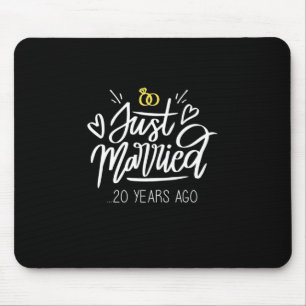 20th Wedding Anniversary Mouse Mat