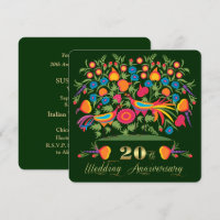 20th Wedding Anniversary Party Invitations