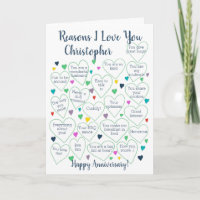 20th Wedding Anniversary Reasons I Love You 