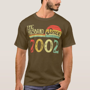 20th Wedding Anniversary s, Epic Husband Since 200 T-Shirt