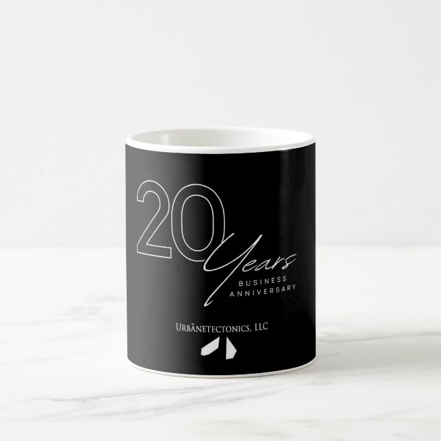20th Year Anniversary Coffee Mug B & W (Center)