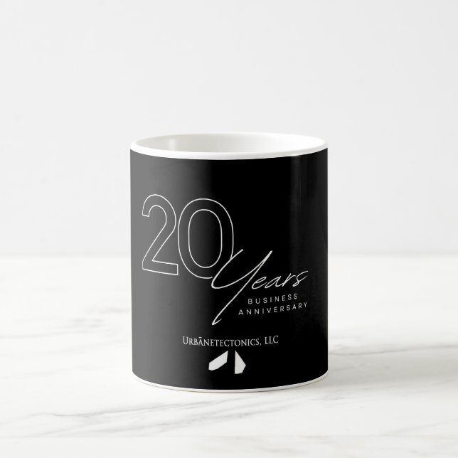 20th Year Anniversary Coffee Mug B & W (Center)