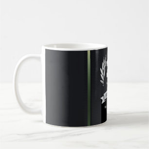 20th Year Anniversary Coffee Mug Black Whit Grey