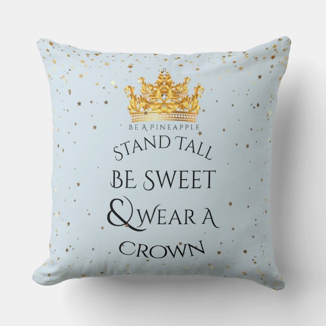 20x20 Pillow-Be A Pineapple Wear A Crown Cushion (Front)