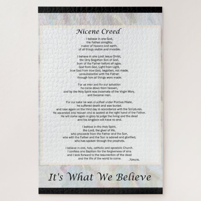 20x30" Large Puzzle Nicene Creed 1014 Piece (Vertical)