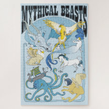 20x30 Mythical Beasts Puzzle for Colorblind People