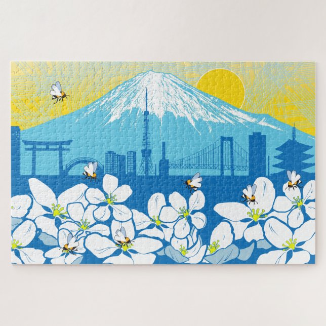 20x30 Tokyo Blossoms Puzzle for Colorblind People (Horizontal)