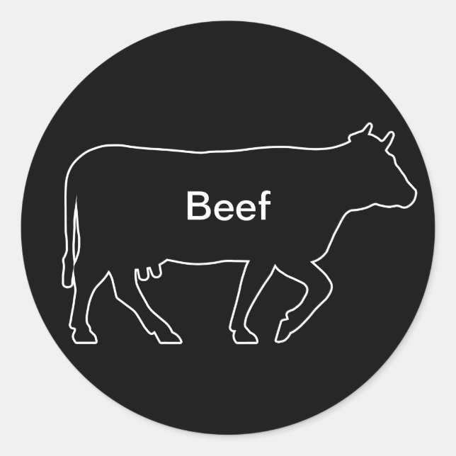 20x Stickers Meal Choice Beef (Front)