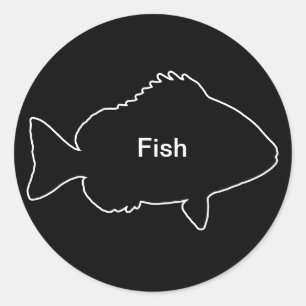 20x Stickers Meal Choice Fish