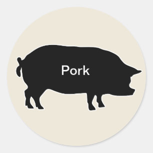 20x Stickers Meal Choice Pork