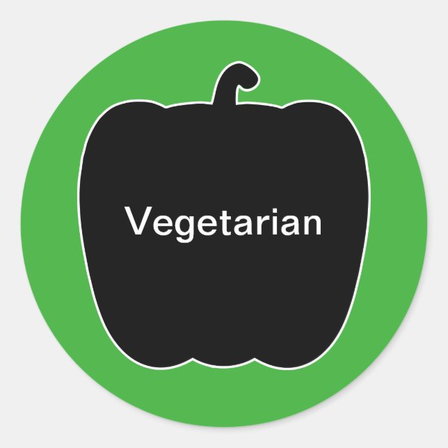 20x Stickers Meal Choice Vegetarian (Front)
