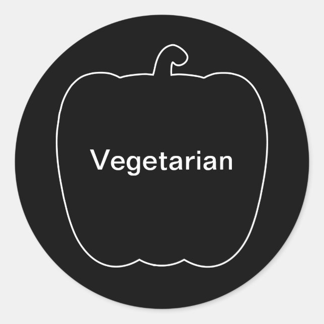 20x Stickers Meal Choice Vegetarian (Front)