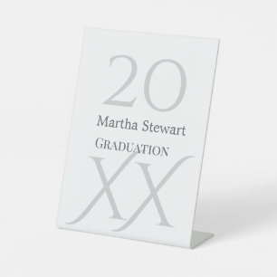 20XX bold le graduation name congrats school year Pedestal Sign