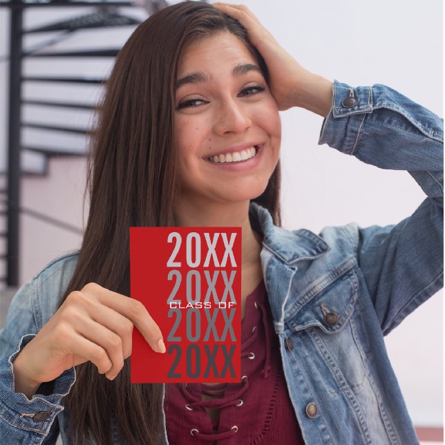 20XX Red Graduation Party Invitations (Creator Uploaded)
