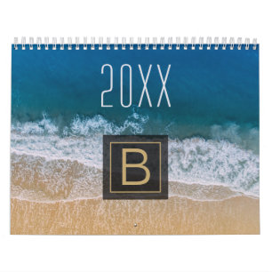 20xx Tropical Beach Amazing Photos With Monogram Calendar