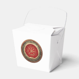 [210] Vegvisir - Viking Gold Magic Runic Compass Favour Box