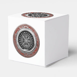 [210] Vegvisir - Viking Silver Magic Runic Compass Favour Box