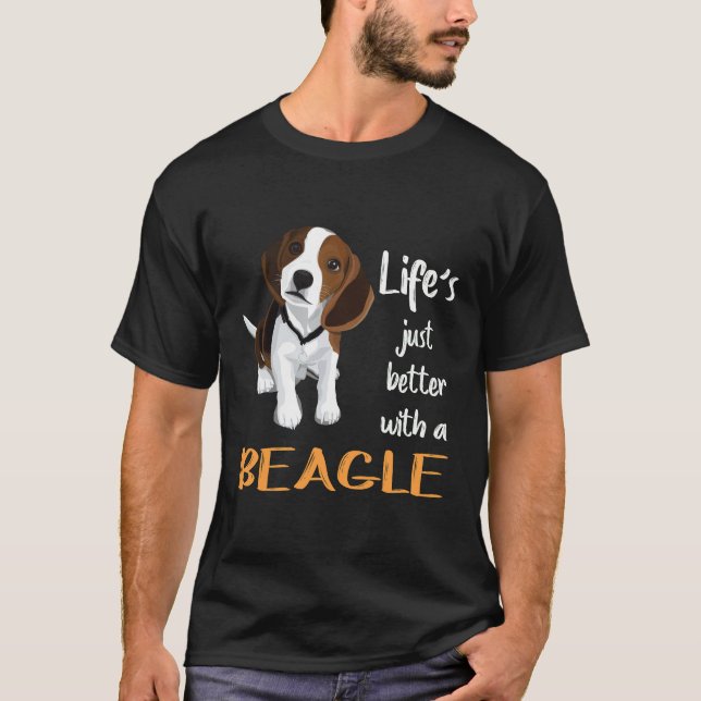 212 Life Just Better With A Beagle T-Shirt (Front)