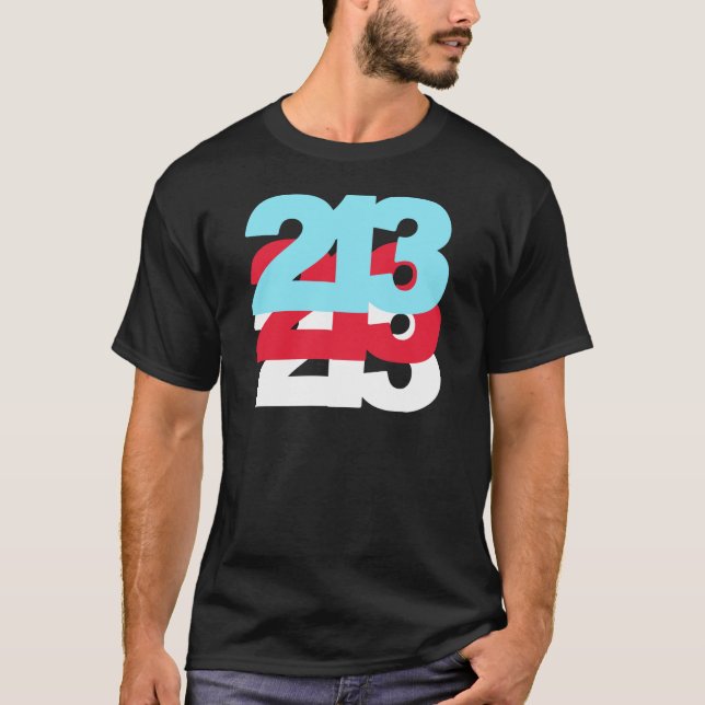 213 Area Code T-Shirt (Front)