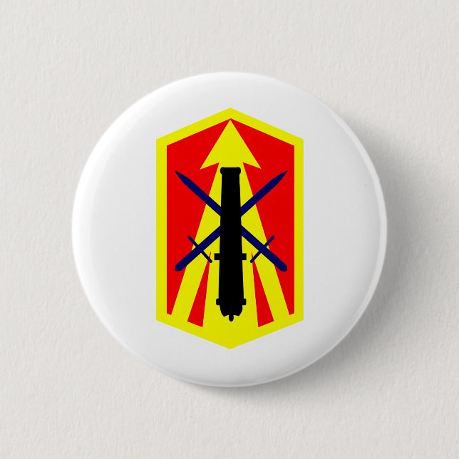 214th FA 6 Cm Round Badge (Front)