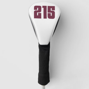 215 Philly Area Code Golf Head Cover