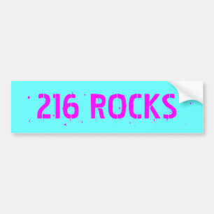 216 ROCKS, Cleveland Rocks Bumper Sticker
