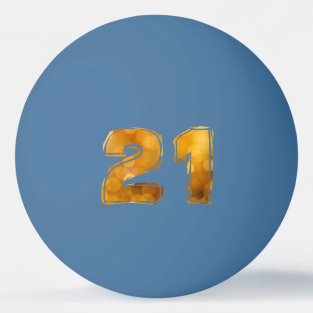 21 21st birthday ping pong ball (Back)