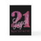 21 and Legal | Fun Pink Faux Glitter 21st Birthday