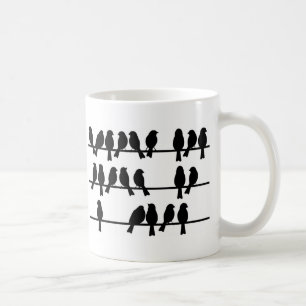 21 Birds On A Wire Coffee Mug