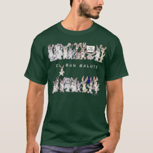 21 Bun Salute Funny Cartoon Rabbits Honour T-Shirt
