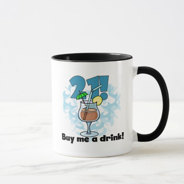 21 Buy Me a Drink T-shirts and Gifts Mug (Right)