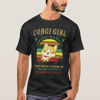 21 Corgi The Soul Of A Witch Corgi T-Shirt