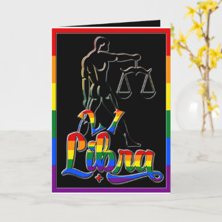 🌈21 & Fabulous Gay Libra Birthday Card🎉 Card