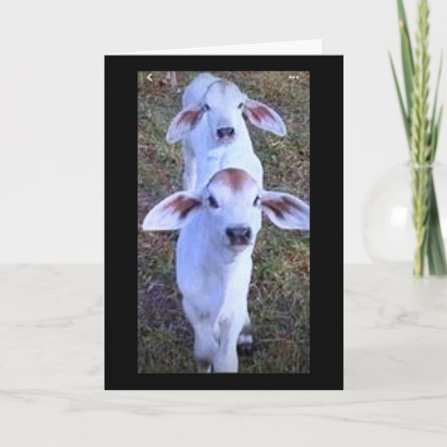 "21 IS SOMETHING TO BLEAT ABOUT" CARD (Front)