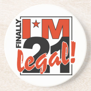 21 & LEGAL coaster