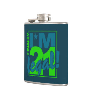 21 & LEGAL custom flask