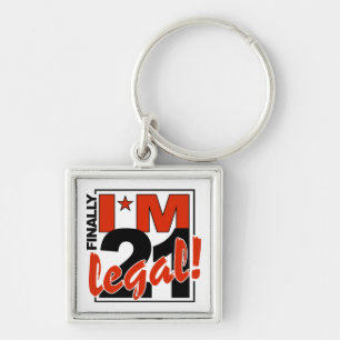 21 & LEGAL key chain