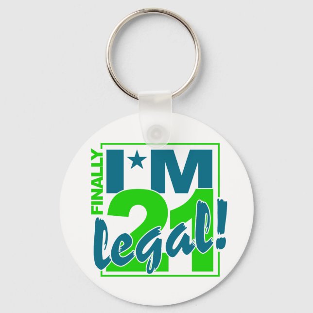 21 & LEGAL key chain (Front)