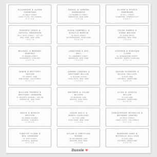 21 Modern Wedding Guest Address Labels