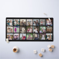21 Photo Collage - 3 rows 7 columns - black